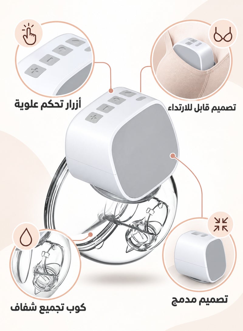 Electric, wearable, hands-free breast pump. - Image 1