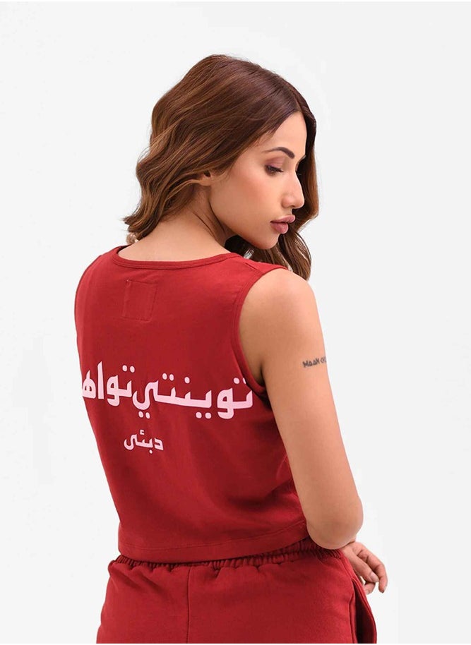 T2A's ARABIC PRINTED TANK TOP - pzsku/Z1402D9E28389E9632089Z/45/_/1724312115/2a5056f1-661e-44fe-9671-d2b4f1fd4349