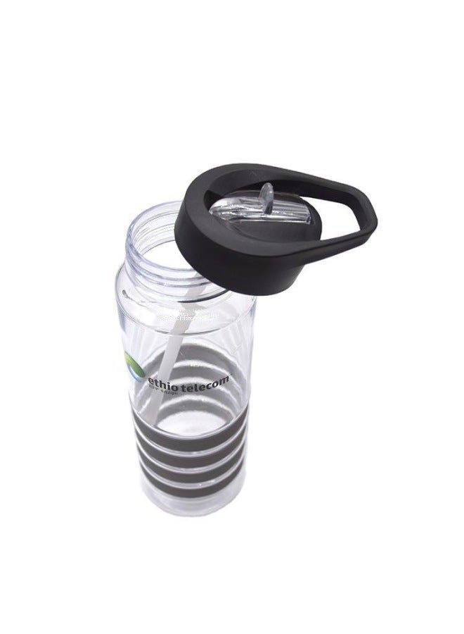 Huangyan Water Cup, High-looking, Large-capacity Space Cup, Tritan Fitness Sports Water Cup, Silicone Ring Set, Plastic Cup-Color:Transparent-Capacity:750ml - Image 4