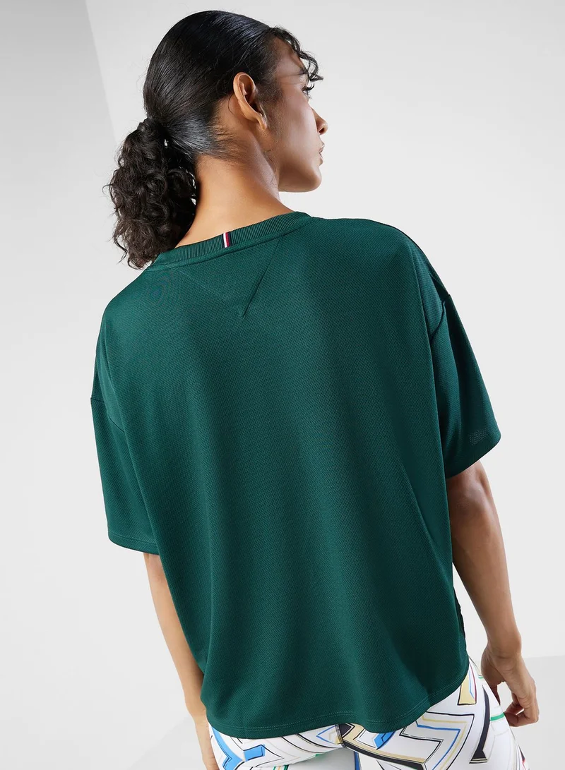 TOMMY HILFIGER Monotype Relaxed Mesh T-Shirt