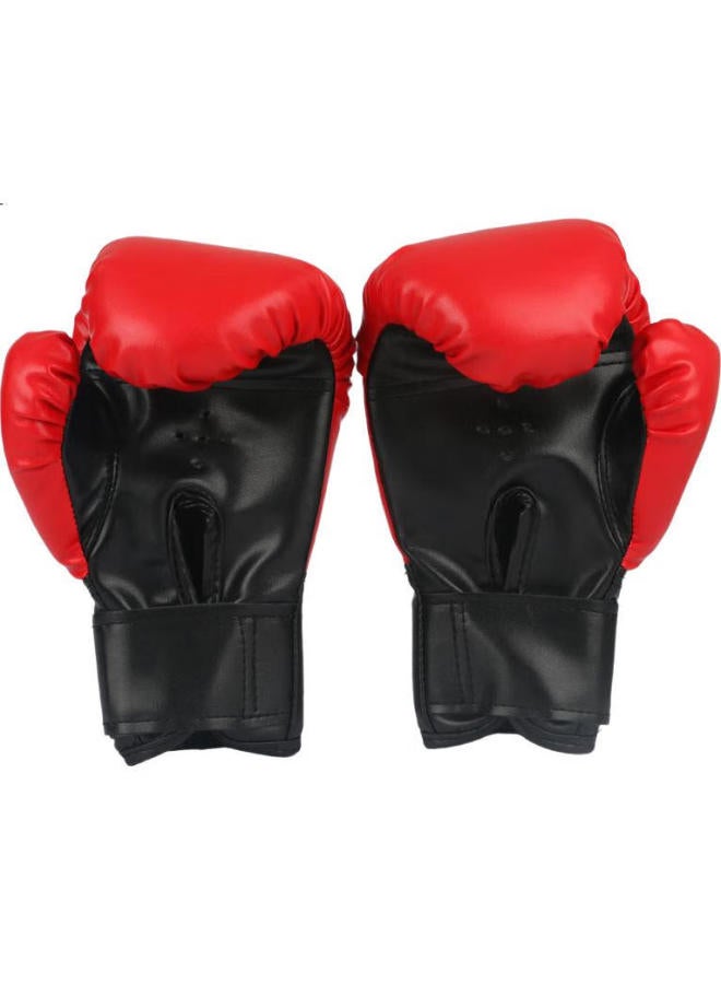 Competing pie Jingpai Children'S Boxing Gloves, Taekwondo, Kindergarten, Boys, Kids Set, Fighting Punching Bag, Sandbag, Kickboxing Gloves, Red - Image 3