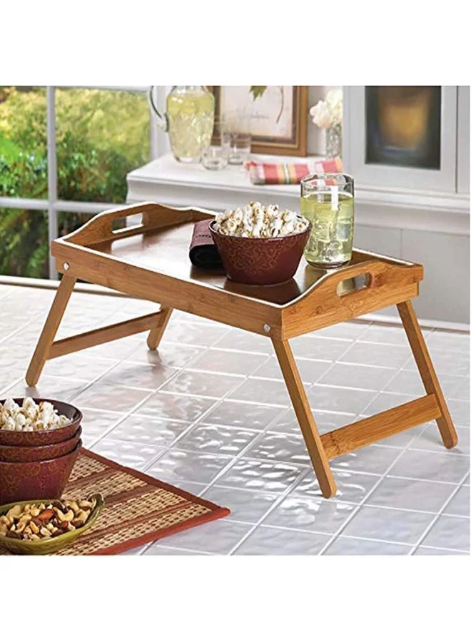 BILLI Billi Wooden Bed Tray – Model WA-1002, Foldable Serving Tray for Breakfast or Laptop Use