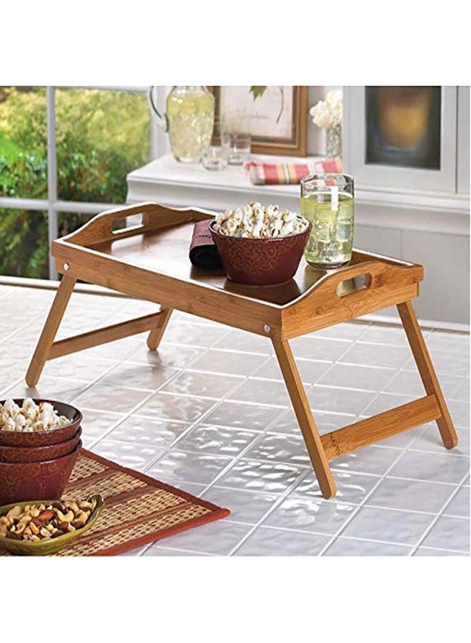 BILLI Billi Wooden Bed Tray – Model WA-1002, Foldable Serving Tray for Breakfast or Laptop Use  - Image 2