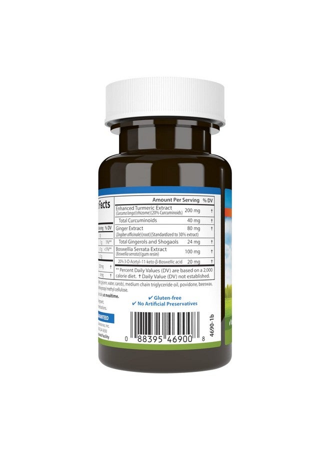 Carlson - Enhanced Mobility, Botanical Joint Support, Boswellia, Tart Cherry, Curcumin, Ginger, 30 Softgels - Image 3