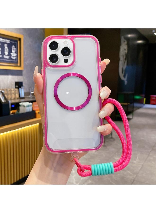 Zaboon Case For iPhone 12 Pro Airbag 3 in 1 CD Texture MagSafe Phone Case with Strap - Image 1