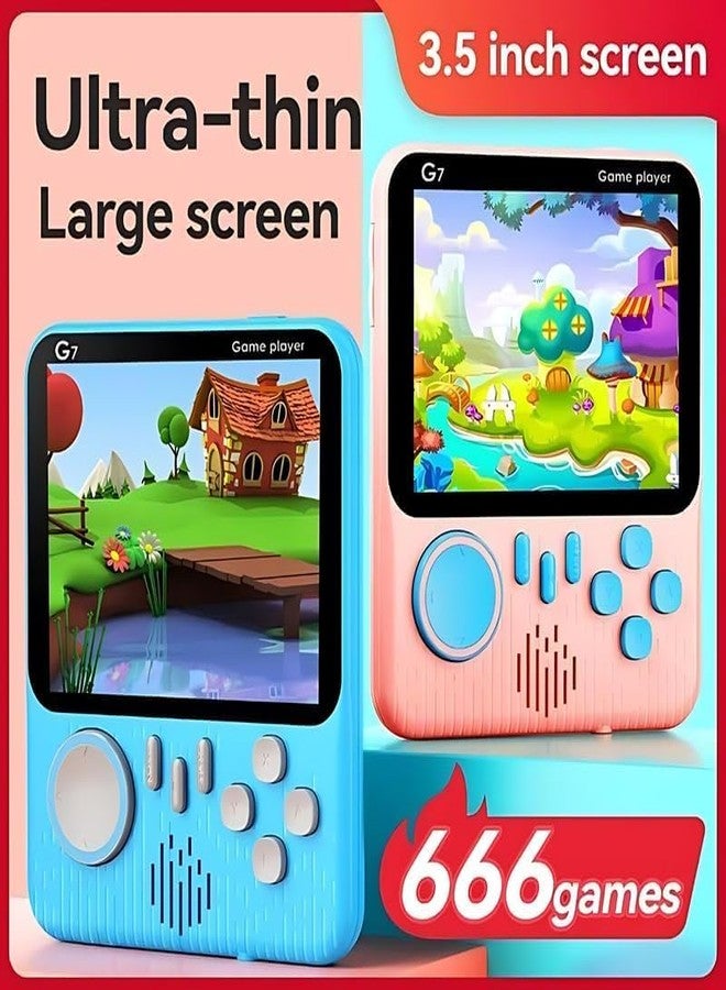 Drumstone (𝐒𝐩𝐞𝐜𝐢𝐚𝐥 𝟏𝟓 𝐘𝐞𝐚𝐫𝐬 𝐖𝐚𝐫𝐫𝐚𝐧𝐭𝐲) Retro Handheld Game Console with 3.5 Inch HD Screen, Portable Video Game Console, TV Output Gaming System, Built-in Classic - Image 5