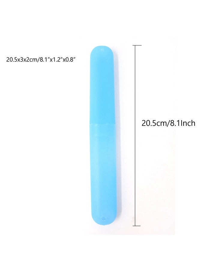 Honbay 7PCS Plastic Dust-Proof Toothbrush Case Holder for Daily and Travel Use - 5 Toothbrush Head Covers as Gift, Random colors - Image 2