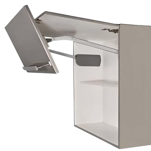 HYDERON Hydraulic Bi-Fold Pneumatic Lift-Up Hinge – Durable Vertical Two-Door Cabinet Support Mechanism for Kitchen, Wardrobe, and Overhead Units | Smooth & Silent Operation | (Pack of 2 Pieces) - Image 1