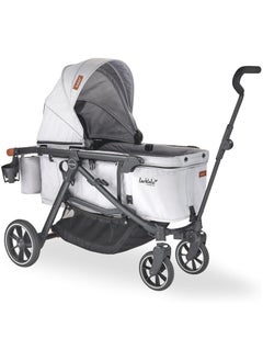 Larktale Crossover All-In-One Stroller And Wagon - Convert From A Single Baby Stroller To a Two Seater Pull Wagon Wth Canopy