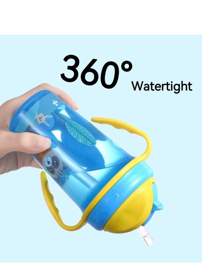 معلما سترو مقبض كأس ، كأس التدريب - 300 مل - أرنب أخضر - Image 3