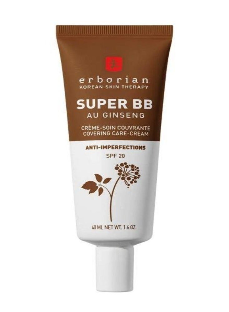 erborian ERBORIAN Super BB Cream Au Ginseng, Chocolat - High Coverage, Radiant Look, 40ml  - Image 1