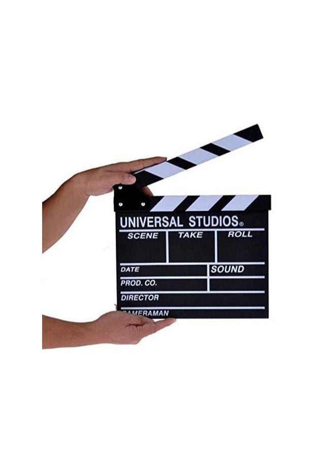 Generic Director Video Scene Clapperboard TV Movie Clapper Board Film Slate Cut Prop Studio action board  - Image 1