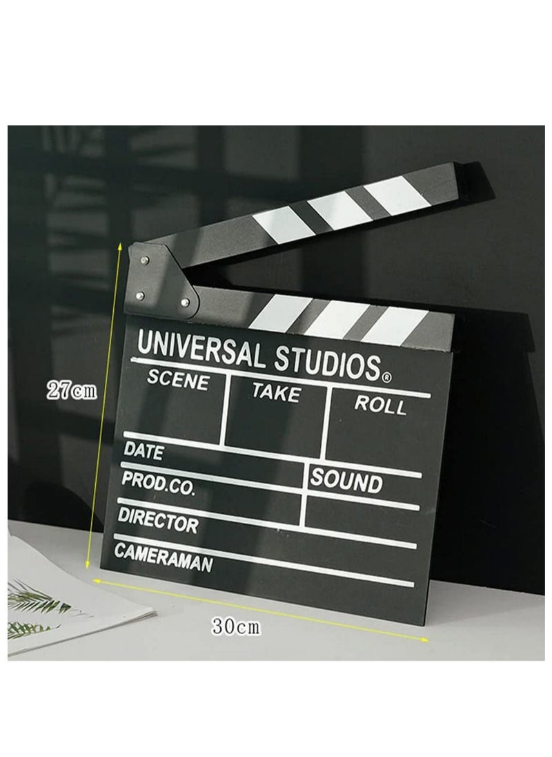 Generic Director Video Scene Clapperboard TV Movie Clapper Board Film Slate Cut Prop Studio action board  - Image 5
