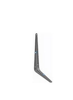 KNP KNP Grey light duty shelf brackets 8X10 INCH are designed in a tripod style providing both functional support and a sleek appearance for your shelving needs.  - Image 1