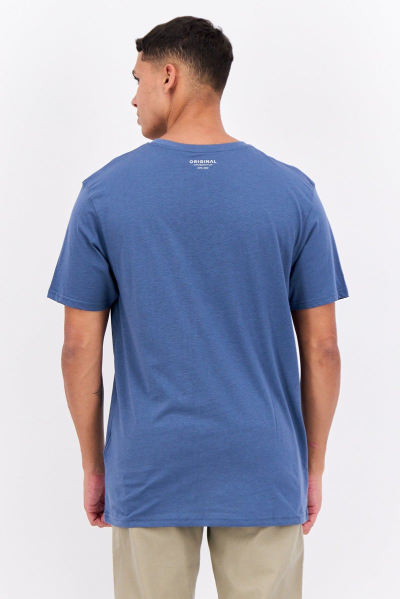 CROSSHATCH Men 7 Pcs Crew Neck Short Sleeves Graphic Print T-Shirt Set, Black - Image 5