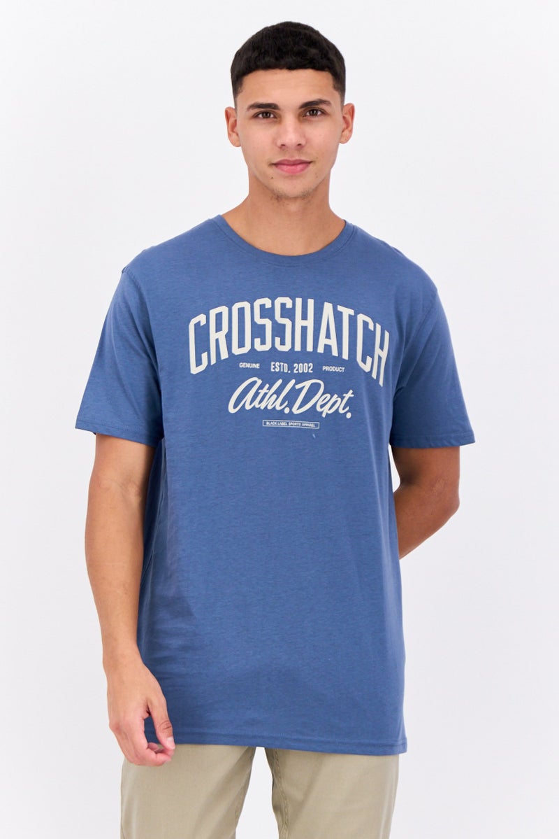 CROSSHATCH Men 7 Pcs Crew Neck Short Sleeves Graphic Print T-Shirt Set, Black - Image 4