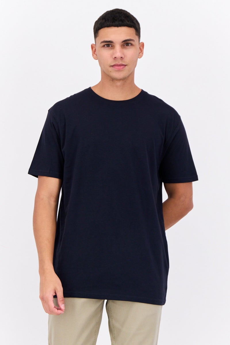 CROSSHATCH Men 7 Pcs Crew Neck Short Sleeves Graphic Print T-Shirt Set, Black - Image 2