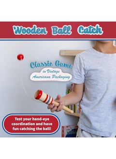 Continuum Games Way Back Toys Wooden Ball Catch, Game of Steady Hands and Skill, Novelty Family Fun Game for Ages 5 and up - pzsku/Z14037DE07EE1DA02F8F5Z/45/_/1729412249/b881d42a-b1ae-4e60-b19f-dfd559e7772a