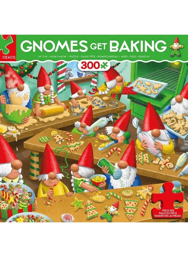 Ceaco Holiday Gnomes Get Baking 300 Piece Jigsaw Puzzle  - Image 3
