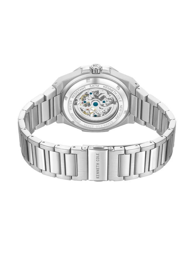 Kenneth Cole New York 42mm Analog Men's Watch with Stainless Steel Bracelet