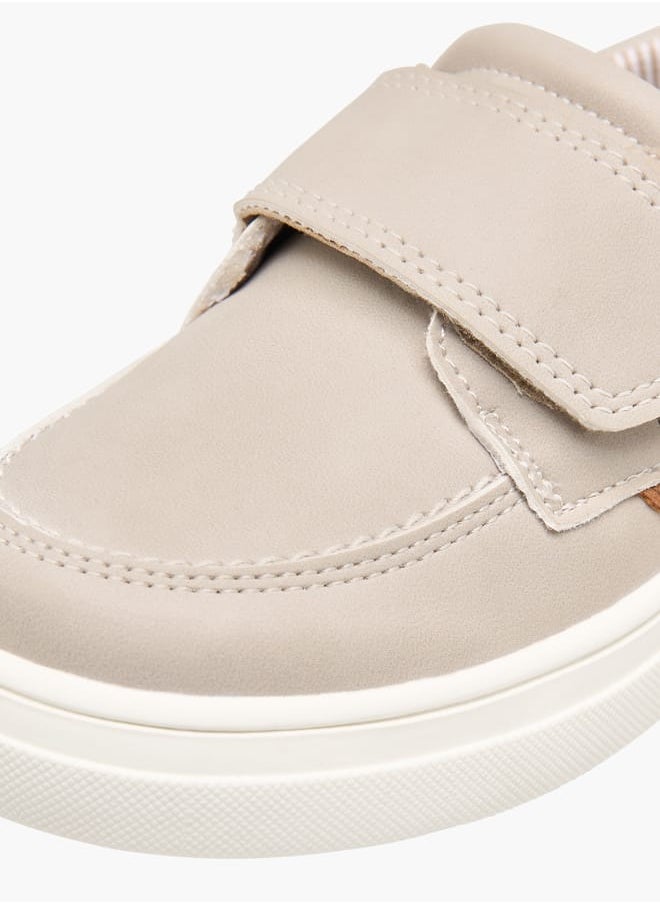 JUNIORS - Boys Panelled Slip-On Loafers With Hook And Loop Closure Ramadan Collection - Image 1