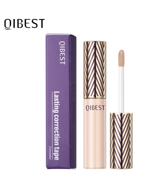 QIBEST 02 Liquid Concealer Waterproof Sweatproof Long Lasting Not Easy To Remove Makeup Covers Spots Acne Marks Removes Dark Circles