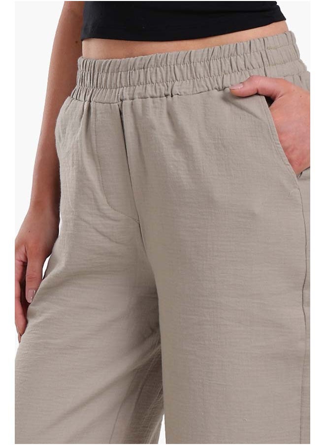 Clue Chic Wide-Leg Tencel Pants  - Image 4