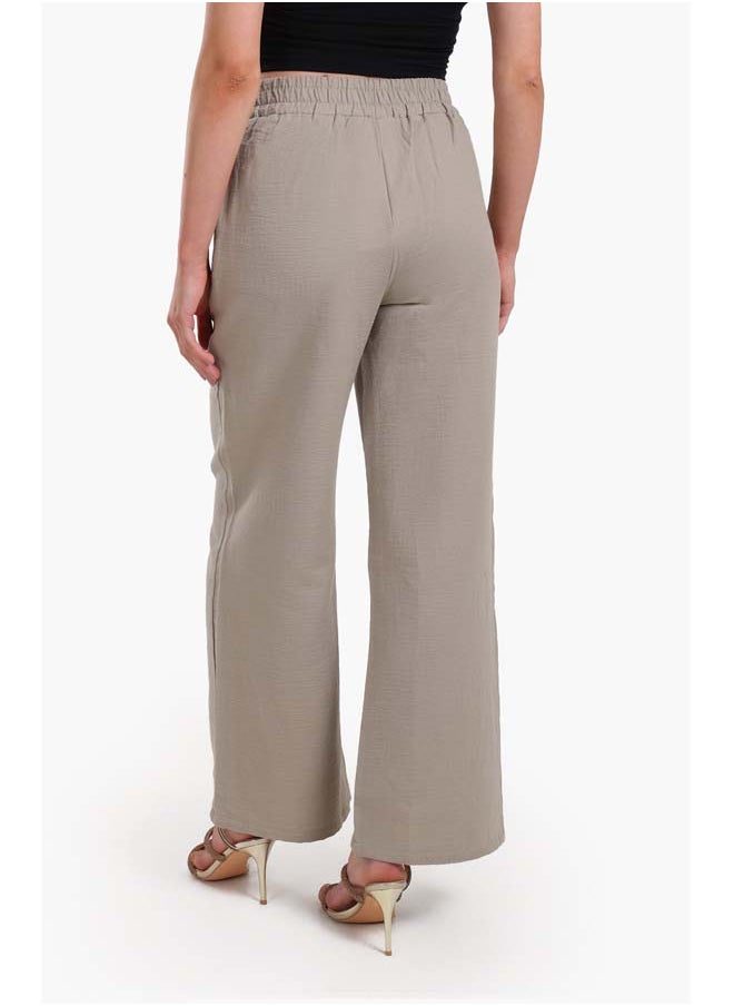 Clue Chic Wide-Leg Tencel Pants  - Image 3