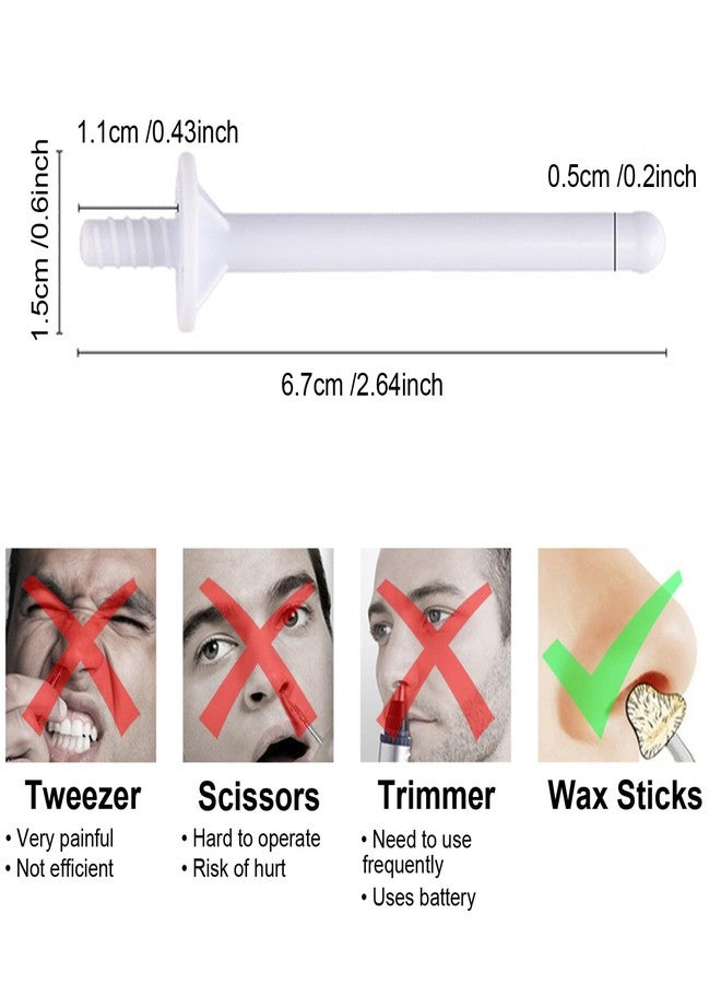 BlueZOO 70Pcs Small Wax Applicator Wands for Nostril Nasal Ear Cleaning, Home Salon Nose Waxing Sticks Facial Hair Removal for Men Women, Painless & Easy to Use, Personal Care Grooming Essential - Image 4