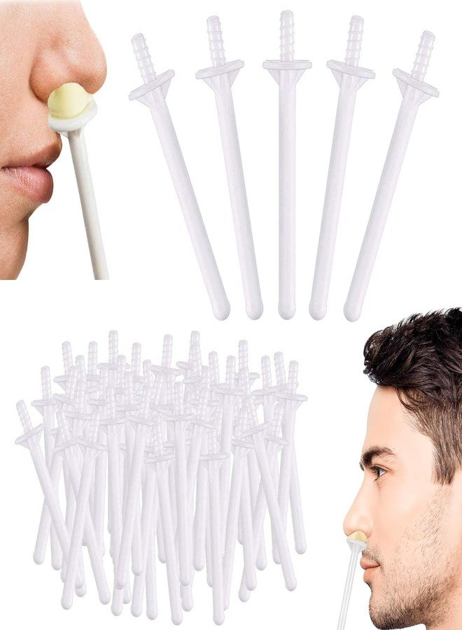BlueZOO 70Pcs Small Wax Applicator Wands for Nostril Nasal Ear Cleaning, Home Salon Nose Waxing Sticks Facial Hair Removal for Men Women, Painless & Easy to Use, Personal Care Grooming Essential - Image 1