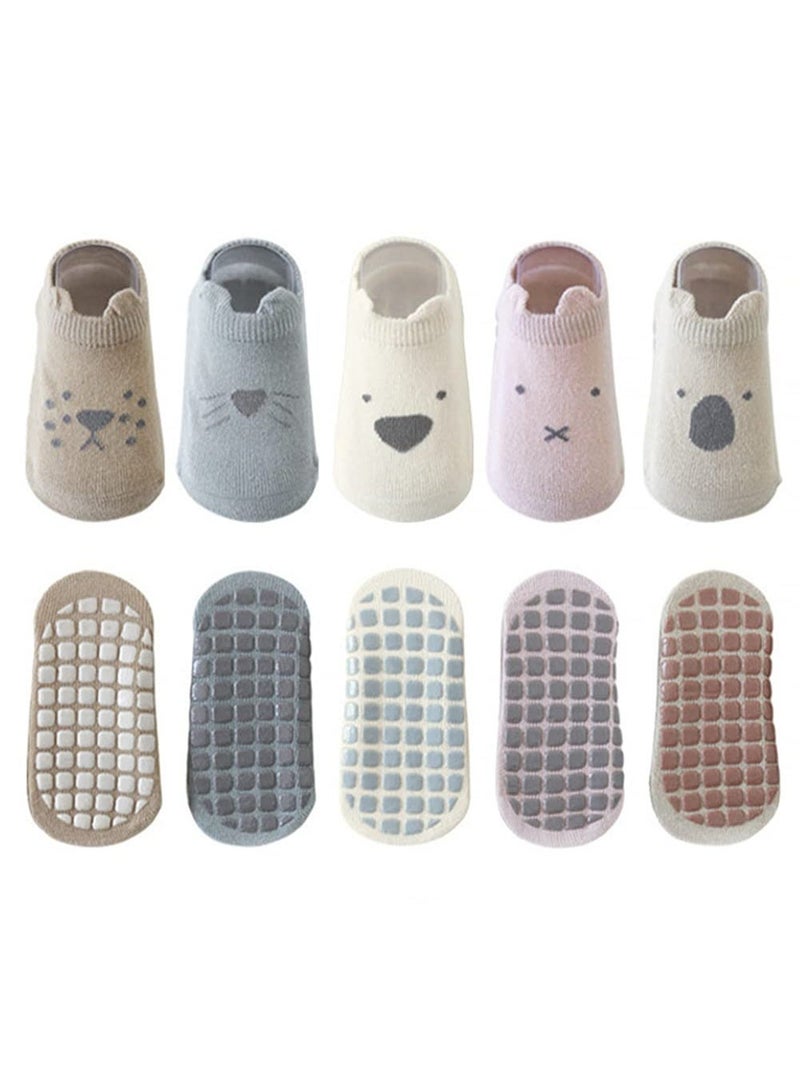 Baby Toddler Non-skid Socks Little Girls Cute Cartoon Floor Socks - Image 1