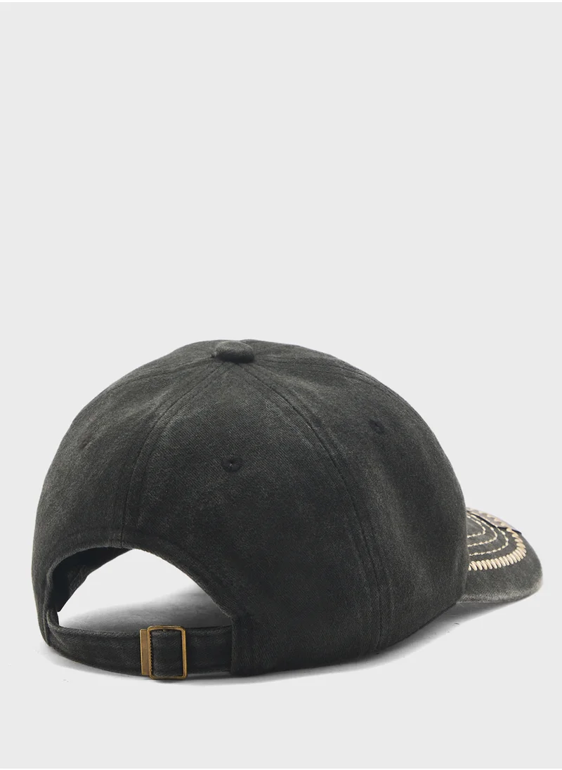 سفنتي فايف Eagle Embroidered Casual Cap