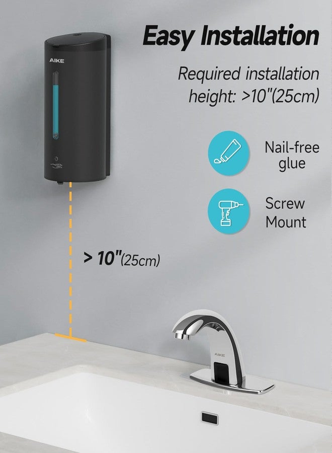 AIKE AK1205FA Soap Dispenser Black with AIKE Multi Fix(Nail-Free Glue) - Image 3