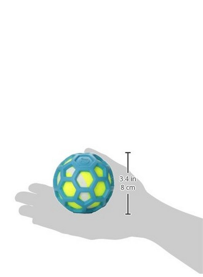 JW Pet Proten HolEe Roller Dog Chew Puzzle, Small, Lime Green Tennis Ball With Assorted Colors (Green, Red, Blue), 42204 - Image 4