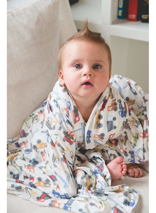 Copper Pearl Large Premium Knit Baby Swaddle Receiving Blanket Diesel - Image 5