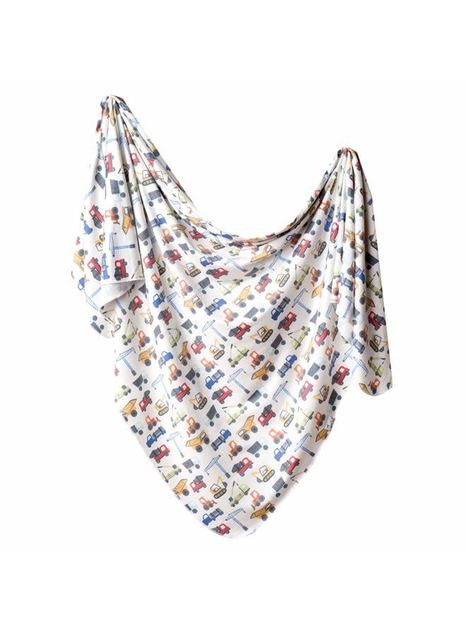 Copper Pearl Large Premium Knit Baby Swaddle Receiving Blanket Diesel - Image 1