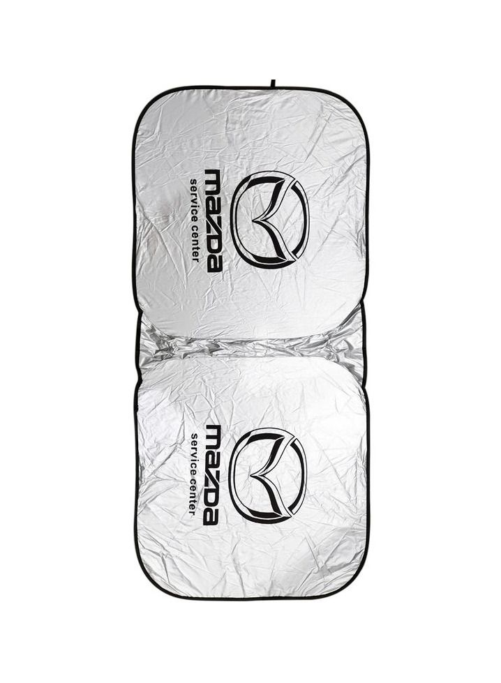 MAZDA Car Windshield Sunshade, Car Sun Shade UV Rays and Heat Protector Sun Visor Foldable Keep Your Vehicle Cool Blocks UV Rays - Image 2