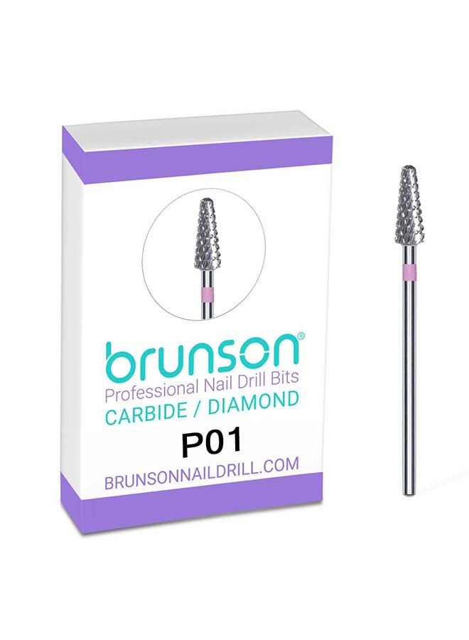 brunson أداة حفر الأظافر الكهربائية لمانيكير وباديكير مع رؤوس حفر الأظافر P01 - Image 1