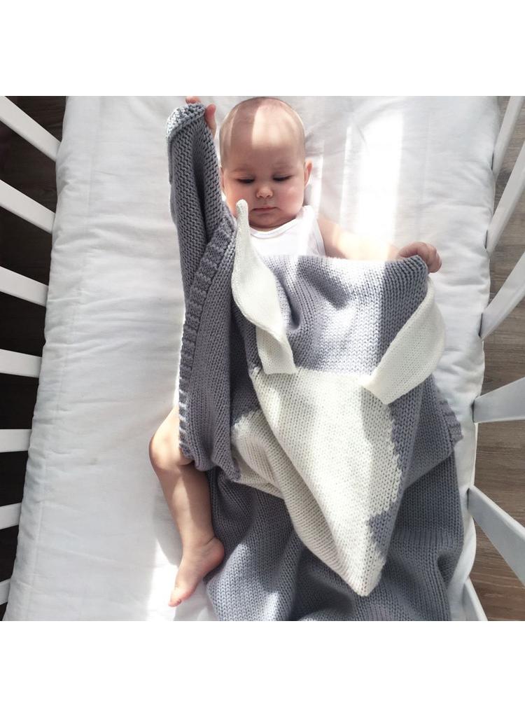 Y&D Three dimensional Rabbit Ears Blanket Children's Knitted Baby Cover Blanket  - Image 5