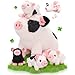 OUOZZZ 11 Pig Stuffed Animals with Babies Inside 5in1 Plush Pig Toys with 4 Babies in Zippered Tummy for Girls Boys Kids Toddler - Image 2