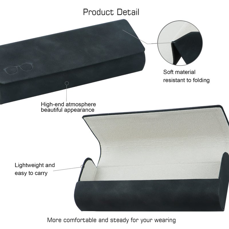 VisionGlobal VisionGlobal Hard Shell Eyeglass Case for Eyeglasses and Sunglasses for Men/Women and Kids  - Image 2