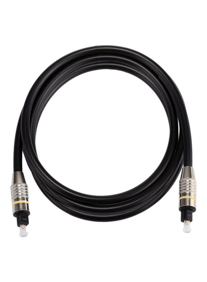 NIBEMINENT Male to Digital Optical Audio Cable Black/Silver  - Image 1