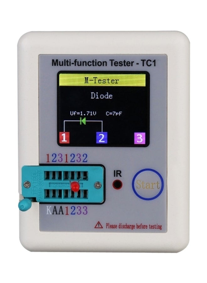 NIBEMINENT Display Transistor Tester White/Black/Grey 8.8x8x2.8cm - Image 1
