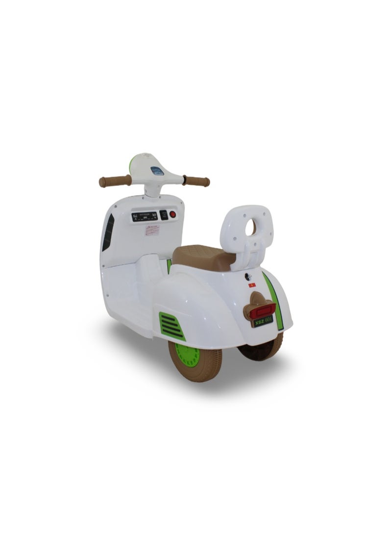 BINO Good Power Children's 3-Wheels Electric Scooter – White - Image 3