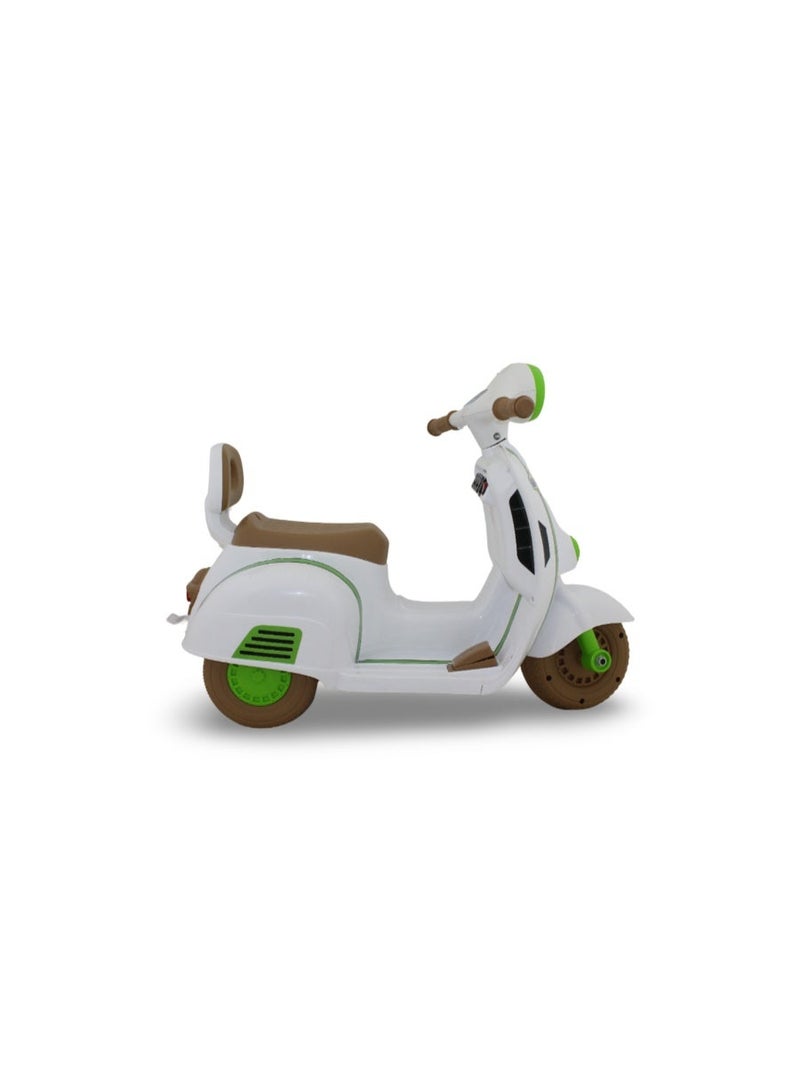 BINO Good Power Children's 3-Wheels Electric Scooter – White - Image 2