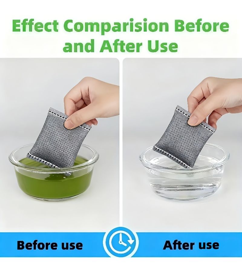 15pcs Activated Carbon Aquarium Filter Media Removes Yellow Water Odor Chlorine Ammonia - Image 3