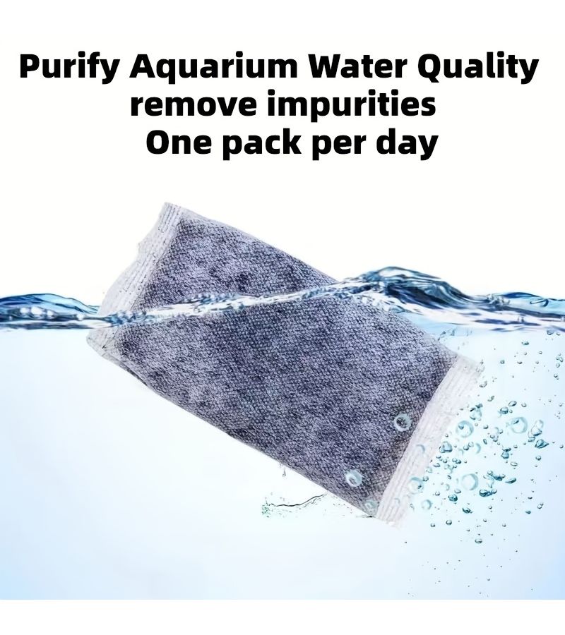 15pcs Activated Carbon Aquarium Filter Media Removes Yellow Water Odor Chlorine Ammonia - Image 2