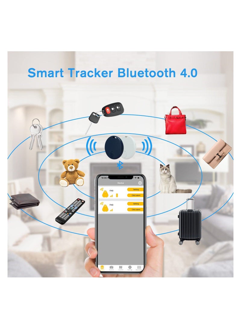 Generic 2 Pack Bluetooth Key Finder Locator, Mini Anti Lost Item Finder Tag Key Tracker Alarm For Pet, Key, Wallet, Luggage, Compatible With Ios And Android, Incl Silicone Protective Cases  - Image 3