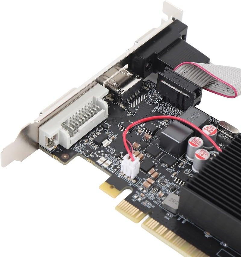 fosa GT610 1GB DDR3 64Bit Gaming Graphics Card Video Card, PCI Express 2.0 16X 500MHz Core 600MHz Memory with Solid Capacitor & Cooling Fan - Image 5