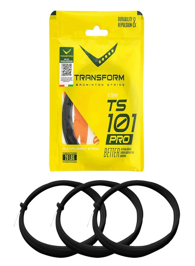 vickytransform Vicky Transform Badminton String TS 101 10.5 mm Length Durable Plastic Anti Abrasive PA Coating Easy Installation (3 Pcs) - Image 2